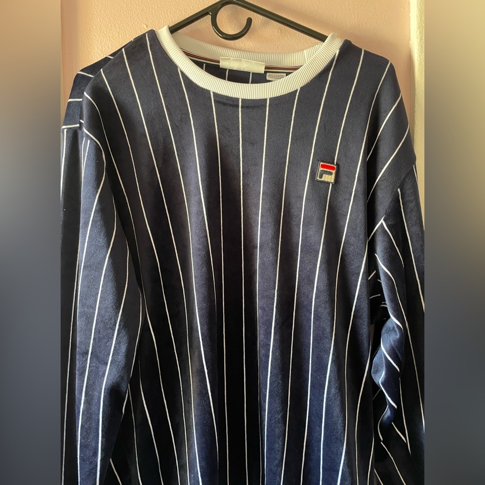 Fila Navy Striped Sweatshirt